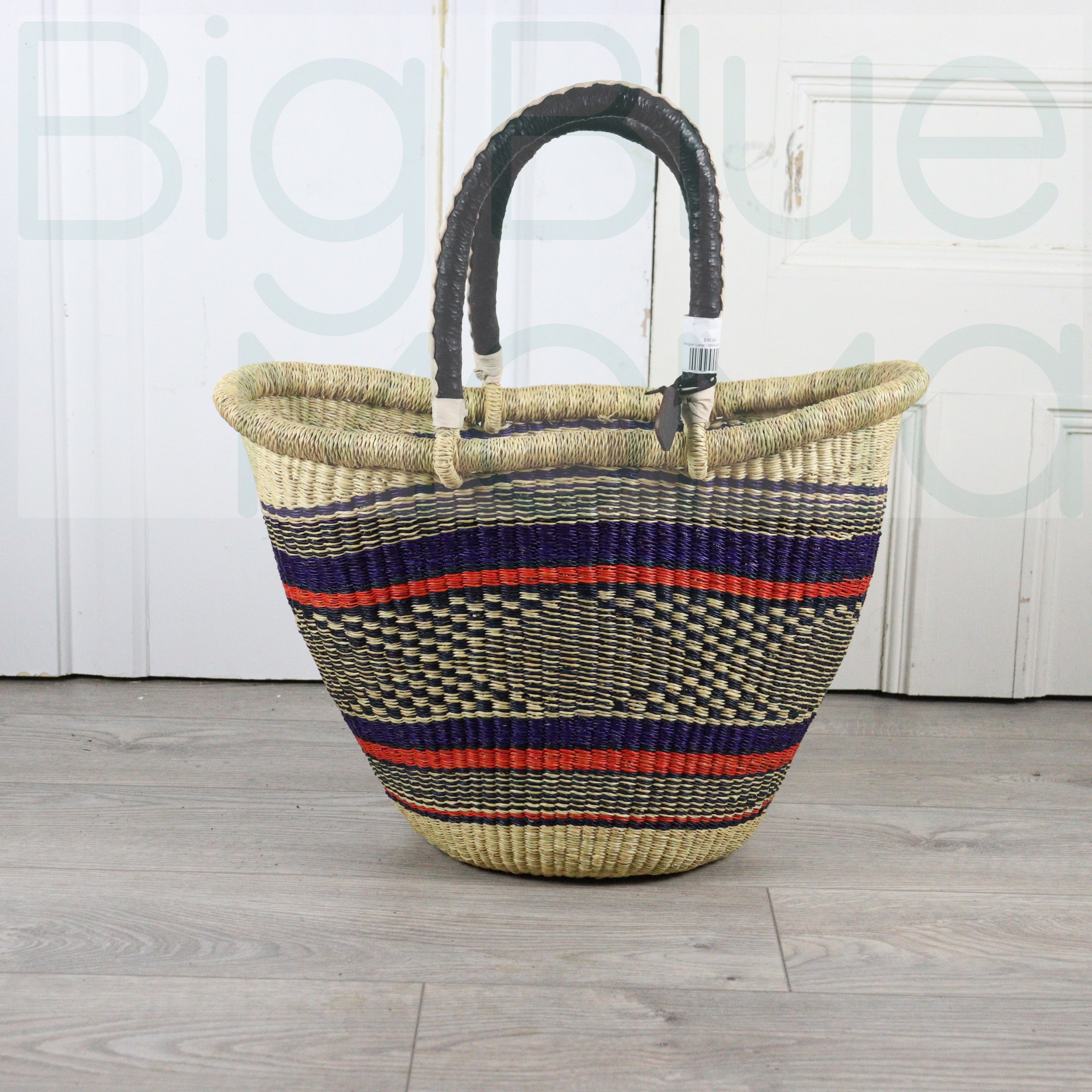 Handmade African Shopping Basket Fair Trade - Small – Big Blue Moma